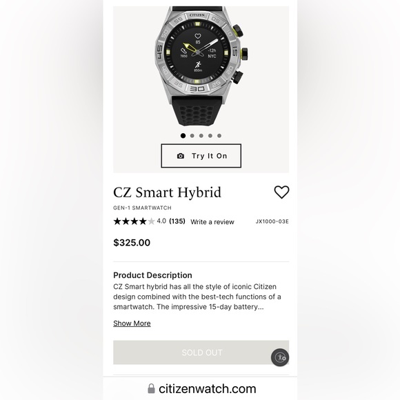NWT Citizen CZ smart watch - Picture 7 of 7